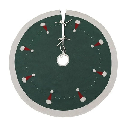 Vikama Christmas Decorations Tree Skirt with Santa Hat Design Holiday Vibes Galore Christmas Decorations