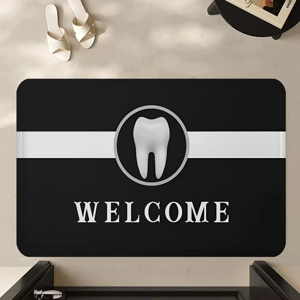VIKAMA Dentist Teeth Welcome Doormat