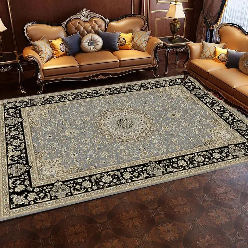 VIKAMA Vintage Persian Crystal Rug Ethnic Living Room Bedroom Carpet