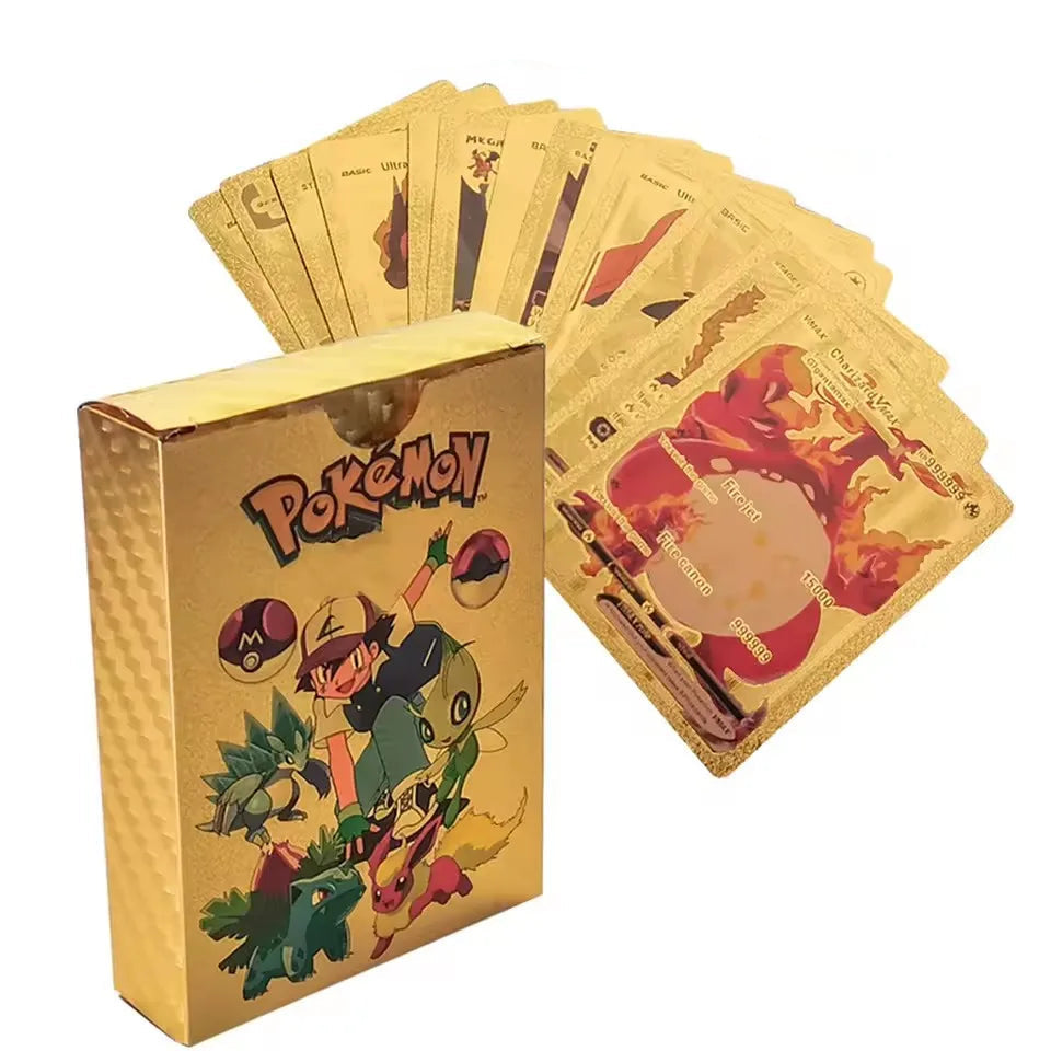 Pokemon VMAX GX Gold Foil Card Box 55 Cards
