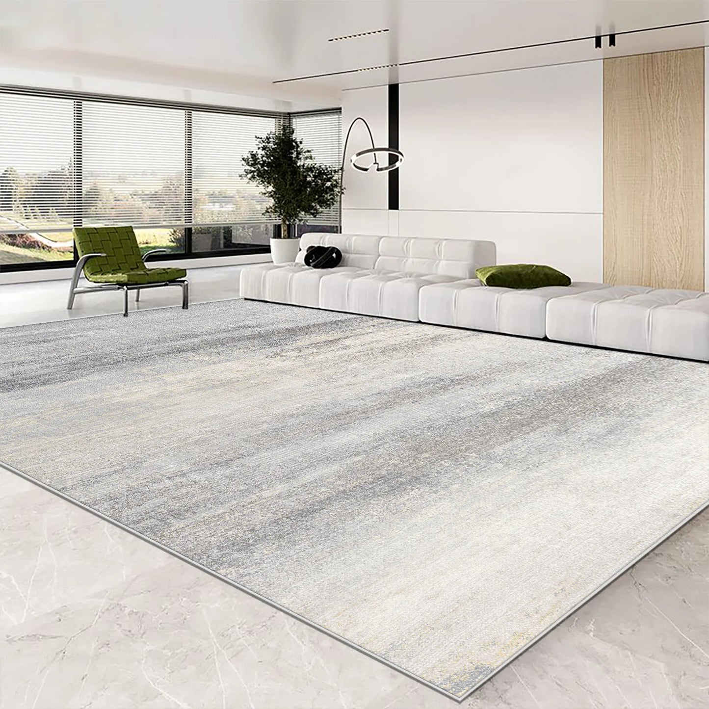 Abstract Style Easy-Clean Non-Slip Area Rug