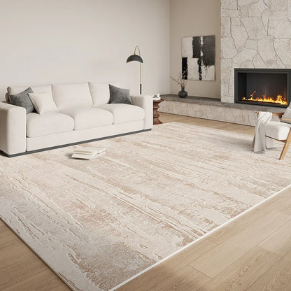 Italian Minimalist Light Luxury Grey Plush Area Rug