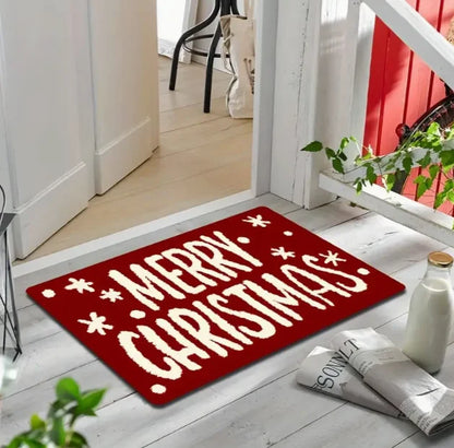 Christmas gnome soft pattern door mat