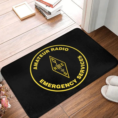 Licensed HAM Retro Radio Operator Doormat Non-Slip Floor Mat Kitchen Bathroom Living Room Entrance Rug Home Decor