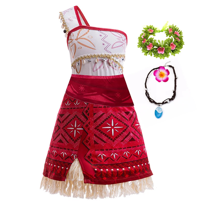 Moana 2 Princess Costume Dress For Girls