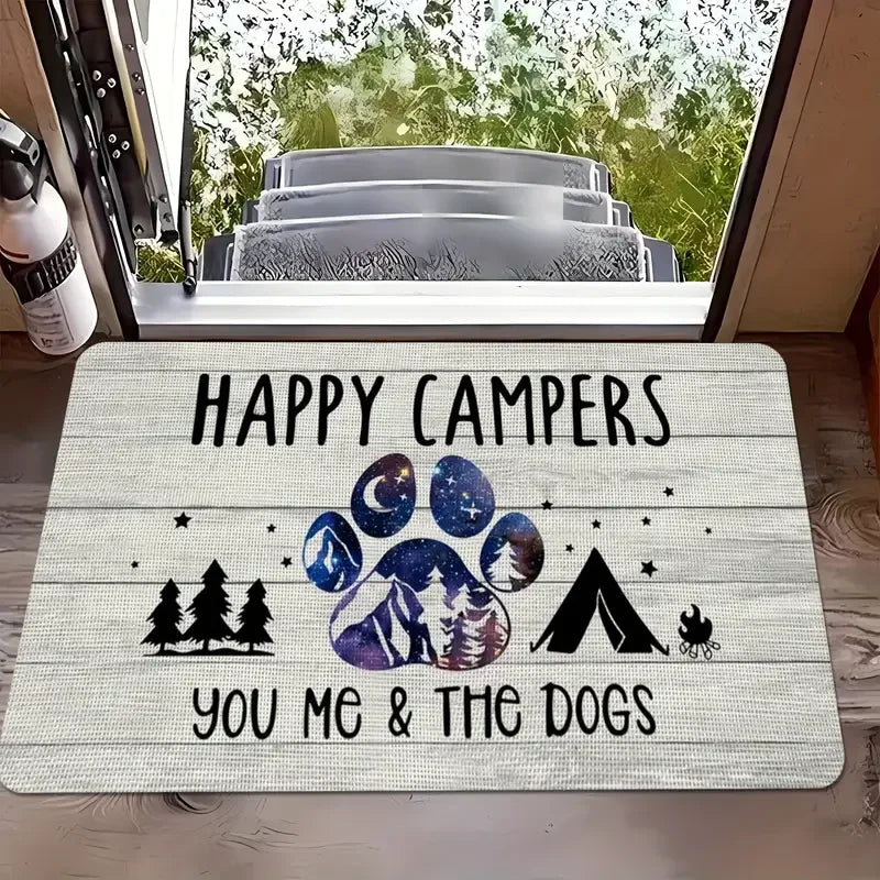 VIKAMA Camping Van Welcome Non-Slip Mat