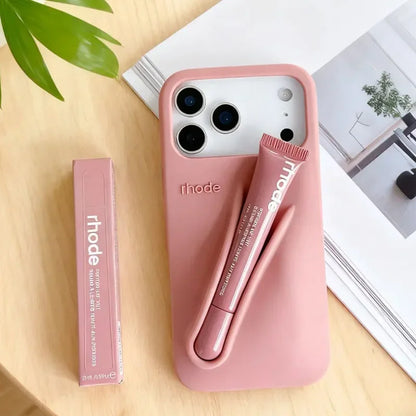 Phone Lipstick Case with Box & Lips – Rhode Silicone Cover