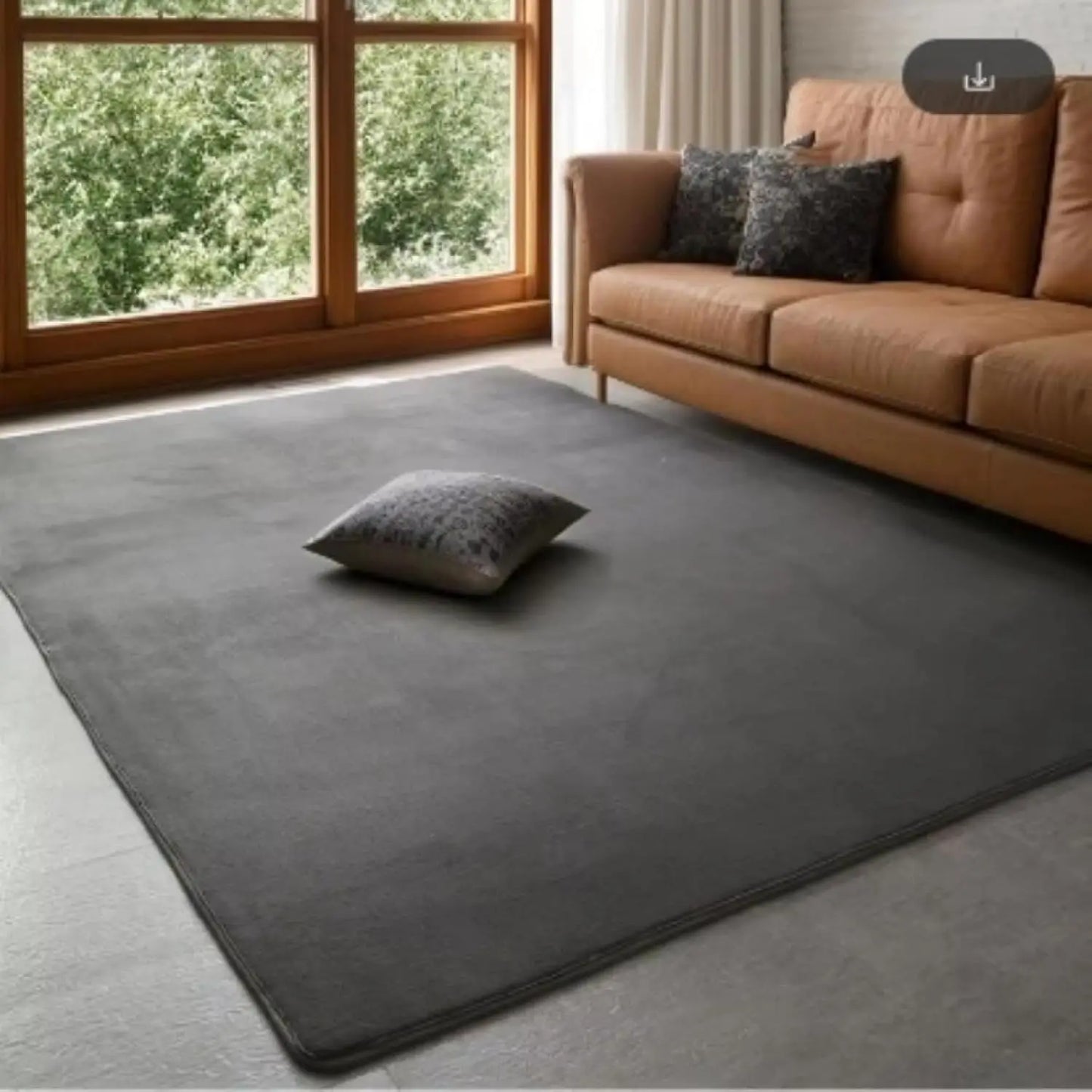 VIKAMA Coral Non-Slip Bedroom & Living Room Area Rug