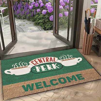 Central Perk Friends Coffee Logo Door Mat