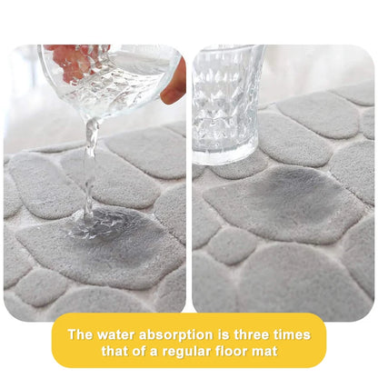 3PCS Bath Mat Set Non-Slip Soft Quick-Dry Absorbent Machine Washable Bathroom Rugs Home Floor Decor