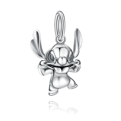 Disney 925 Silver Puppy Charm Bead For Bracelet Jewelry