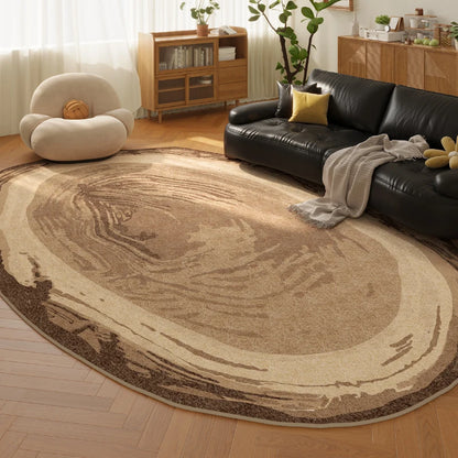 Retro Style Irregular Plush Area Rug