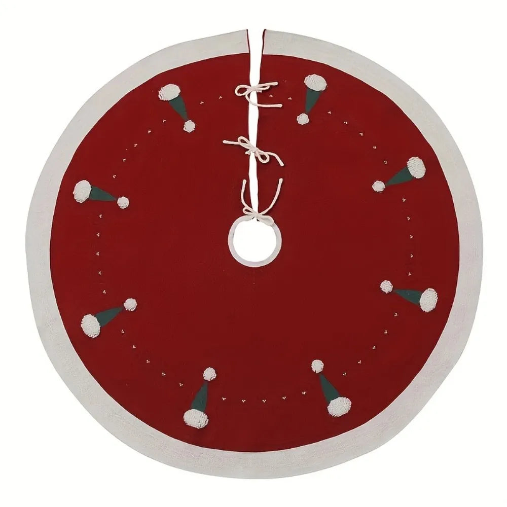Vikama Christmas Decorations Tree Skirt with Santa Hat Design Holiday Vibes Galore Christmas Decorations