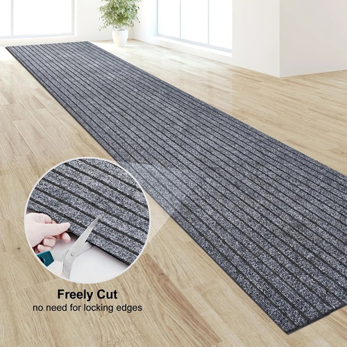 Non-slip striped kitchen and hallway mat