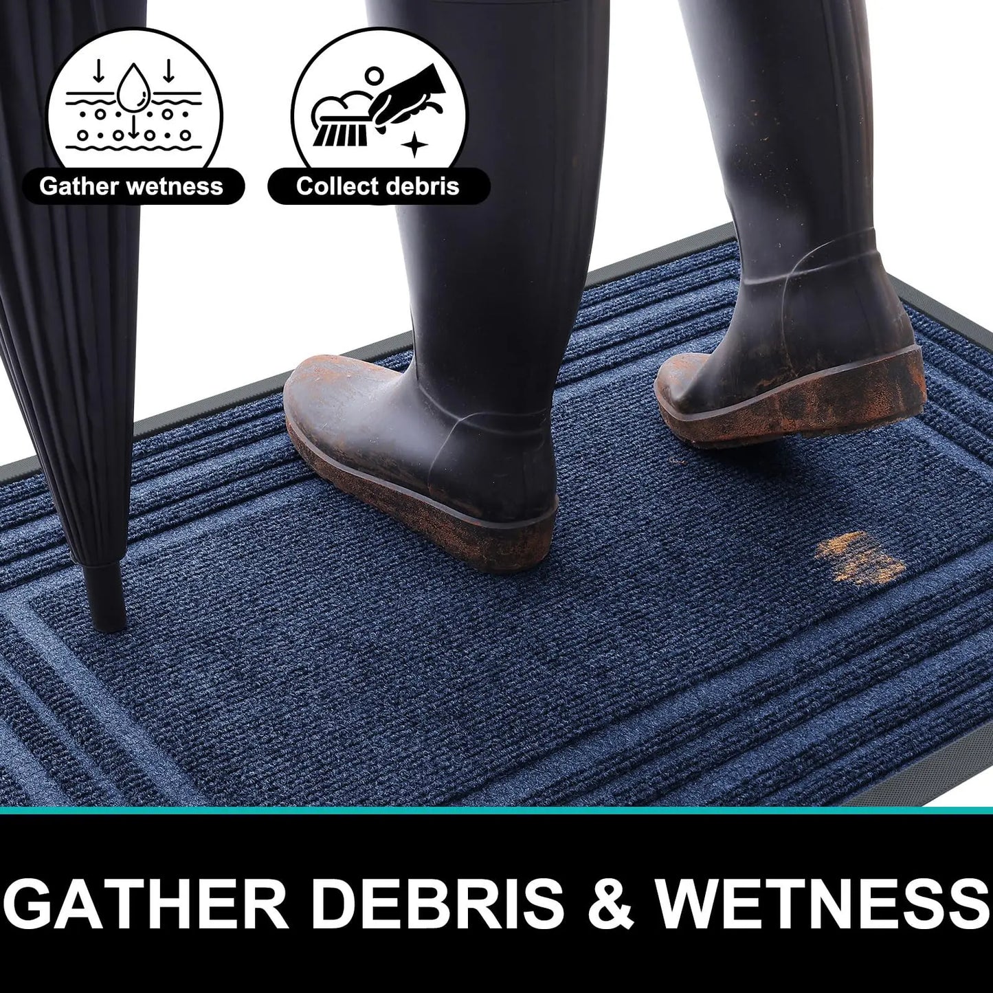 Olanly Heavy Duty Non-Slip Rubber Doormat