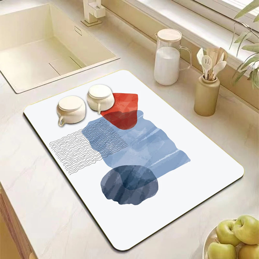 Kitchen Antiskid Dish Draining Mat