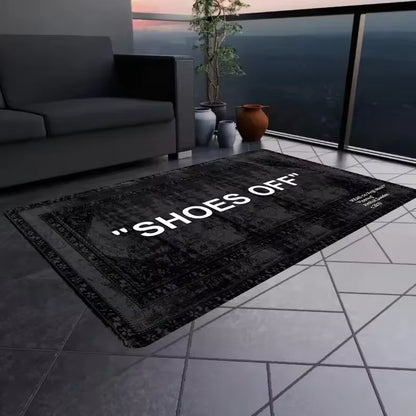 VIKAMA Shoes-Off Rug Hypebeast Lightweight Washable Bedroom Living Room Mat Home Decor