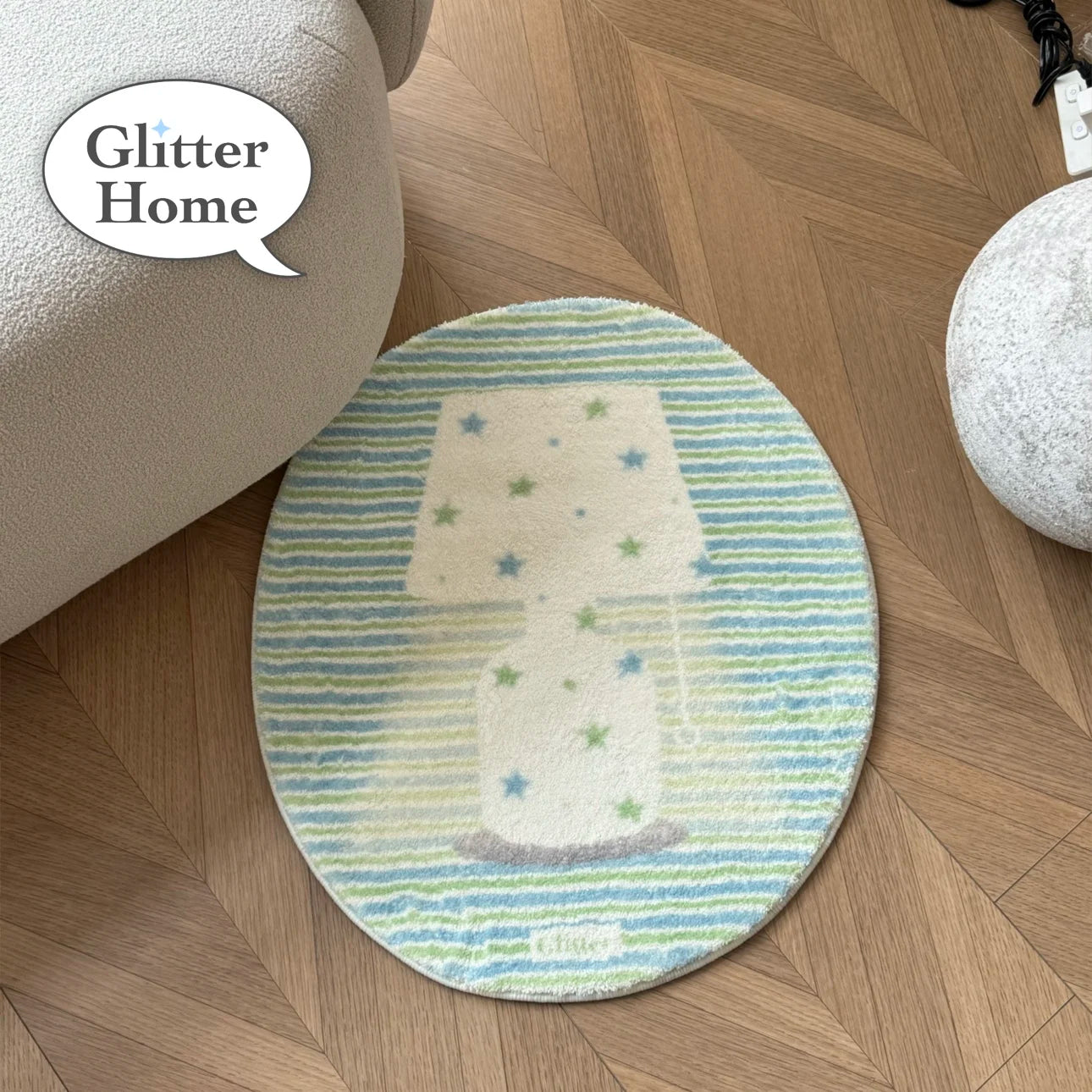 VIKAMA Star Desk Lamp Non-Slip Floor Mat