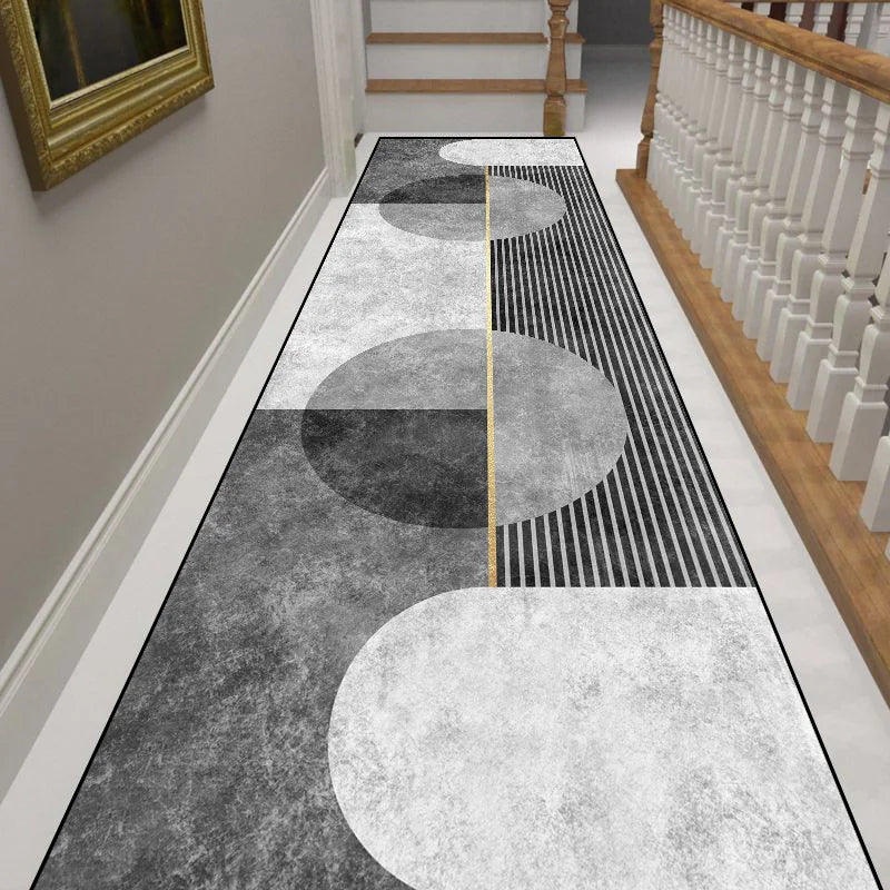 Modern Long Corridor Non-Slip Runner Rug