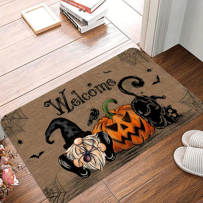 Halloween Ghost Pumpkin Non-Slip Kitchen Floor Mat