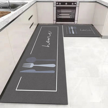 Kitchen Rug Durable Waterproof Non-Slip Large Washable Entrance Doormat Home Floor Carpet House Hold Mat Home Decor