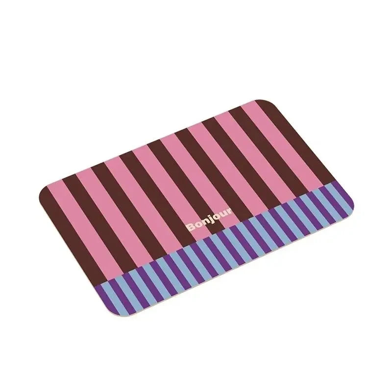 Luxury Diatom Mud Bathroom Mat Water-Absorbing Non-Slip Quick-Dry Waterproof Floor Rug