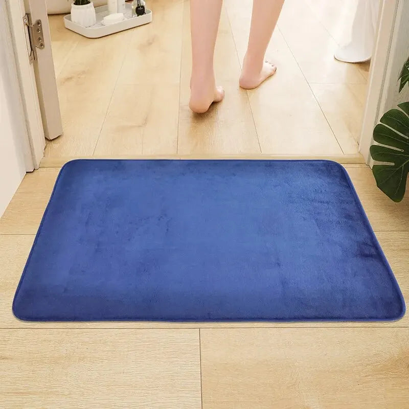 Elegant Memory Foam Bath Mat Soft Comfort Non-Slip Stain-Resistant Rug Bathroom Bedroom Kitchen Home Decor