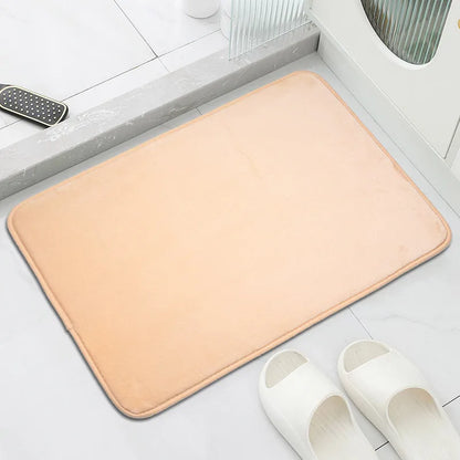 Elegant Memory Foam Bath Mat Soft Comfort Non-Slip Stain-Resistant Rug Bathroom Bedroom Kitchen Home Decor