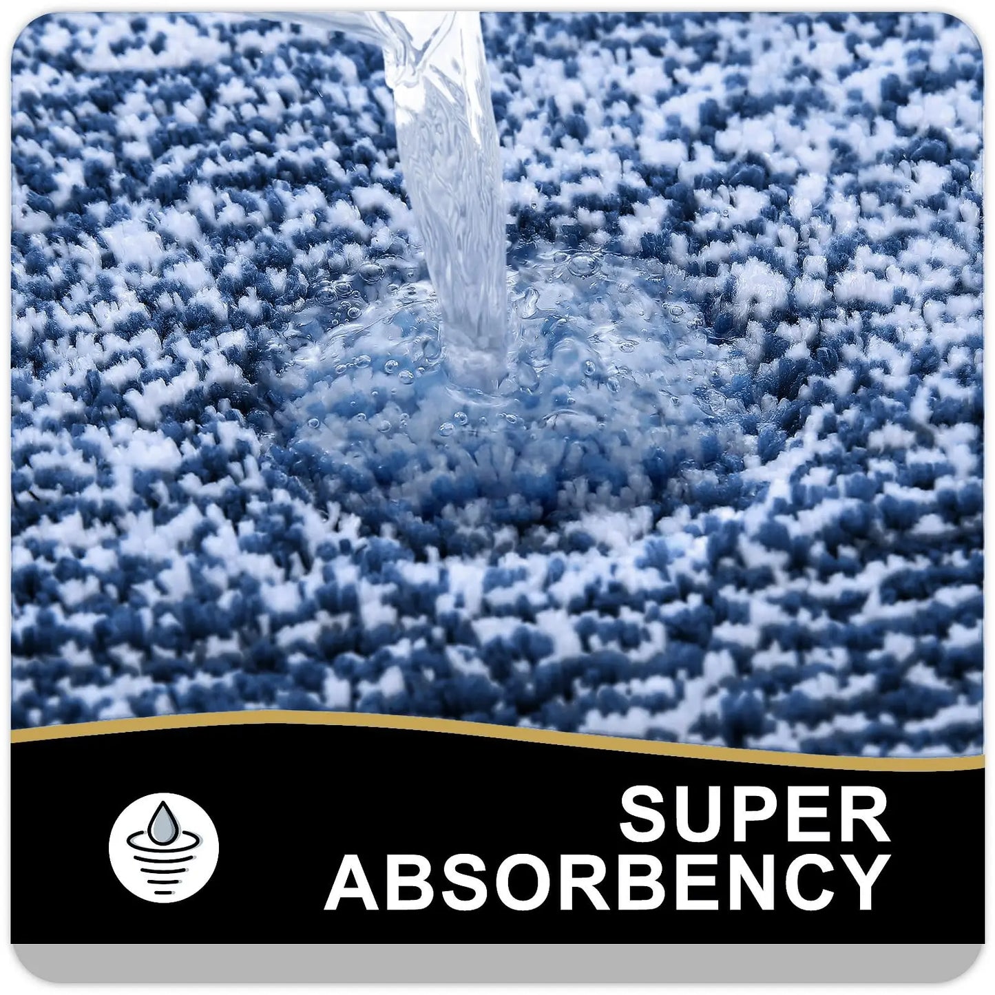 Olanly Microfiber Soft Non-Slip Bath Mat