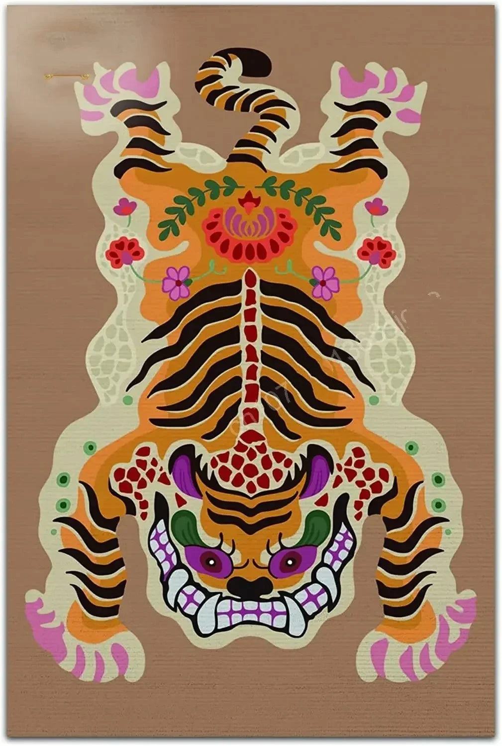 Bohemian Tiger Floral Rug
