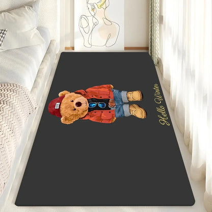 Cute Teddy Bear Non-Slip Floor Mat