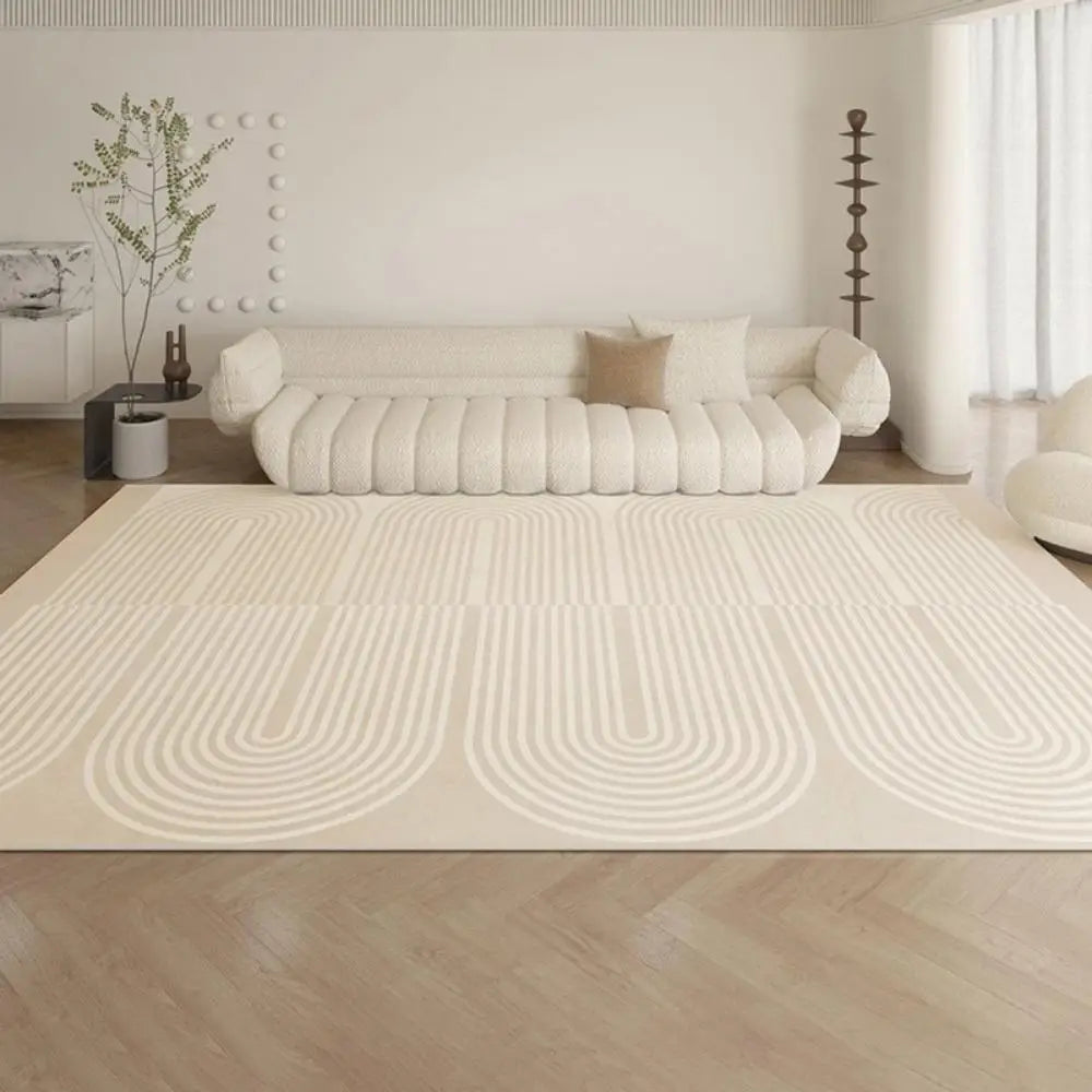 VIKAMA French Simple Living Room Carpet Large Area Sofa Coffee Table Bedroom Study Floor Mat