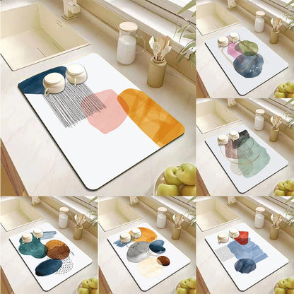 Kitchen Antiskid Dish Draining Mat