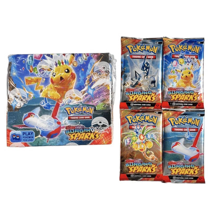 Pokemon 360PCS English Trading Card Bundle – 151 Black Bolt, White Flare & Surging Sparks Booster Collection