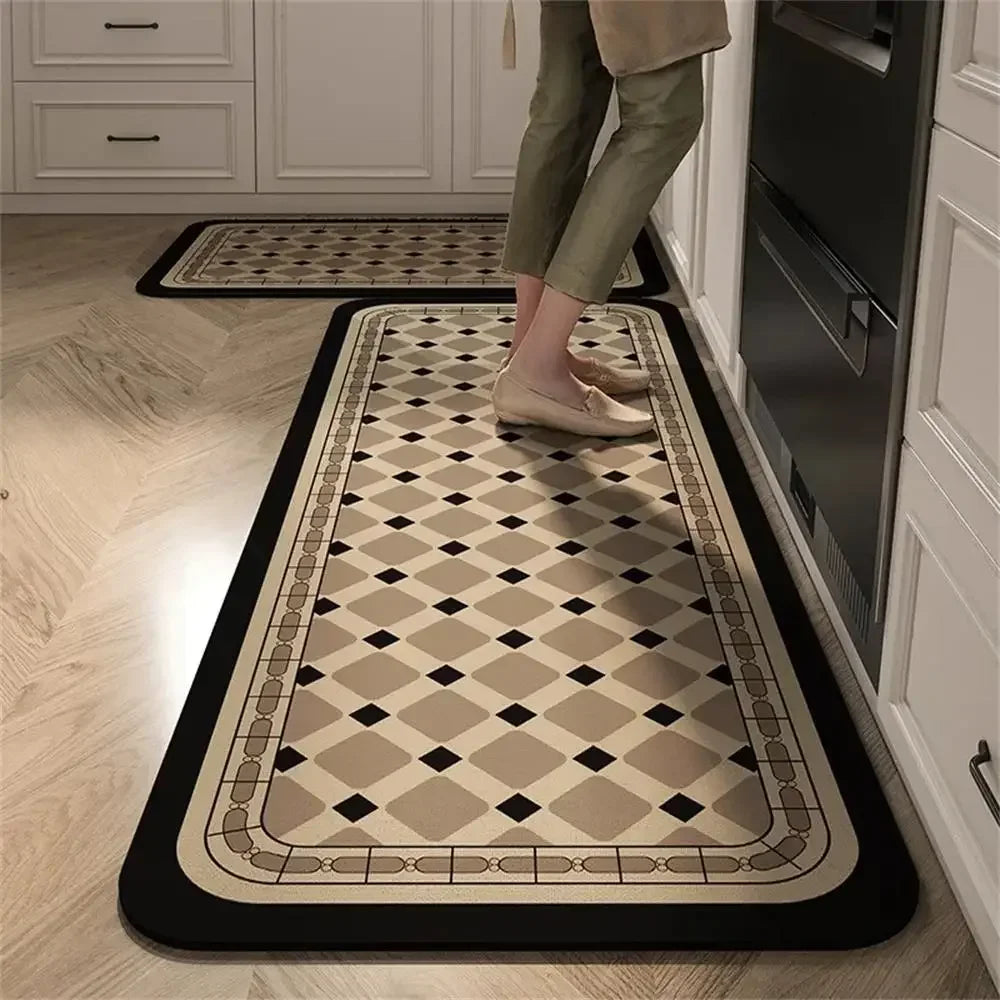 VIKAMA Anti-Slip Kitchen & Entrance Floor Mat Set