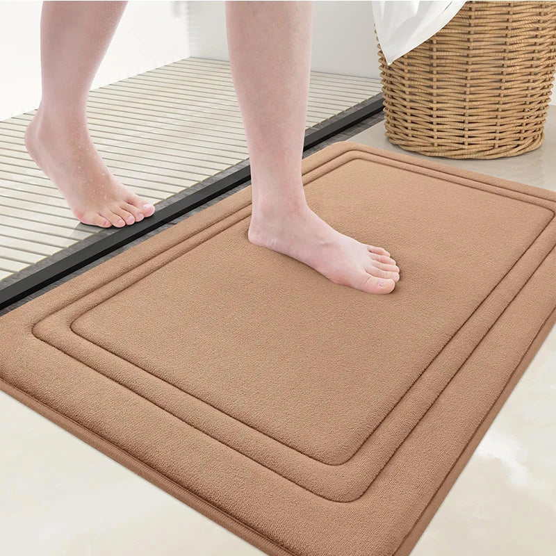 Olanly Memory Foam Soft Non-Slip Bath Mat
