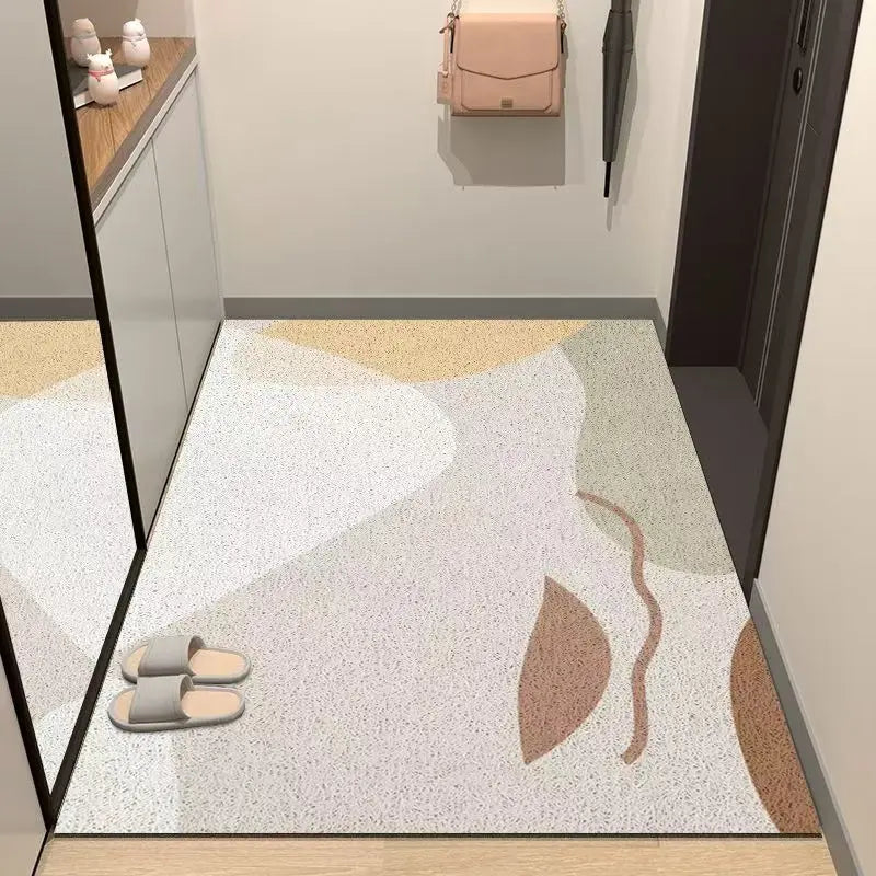 Nordic PVC silk ring non-slip door mat
