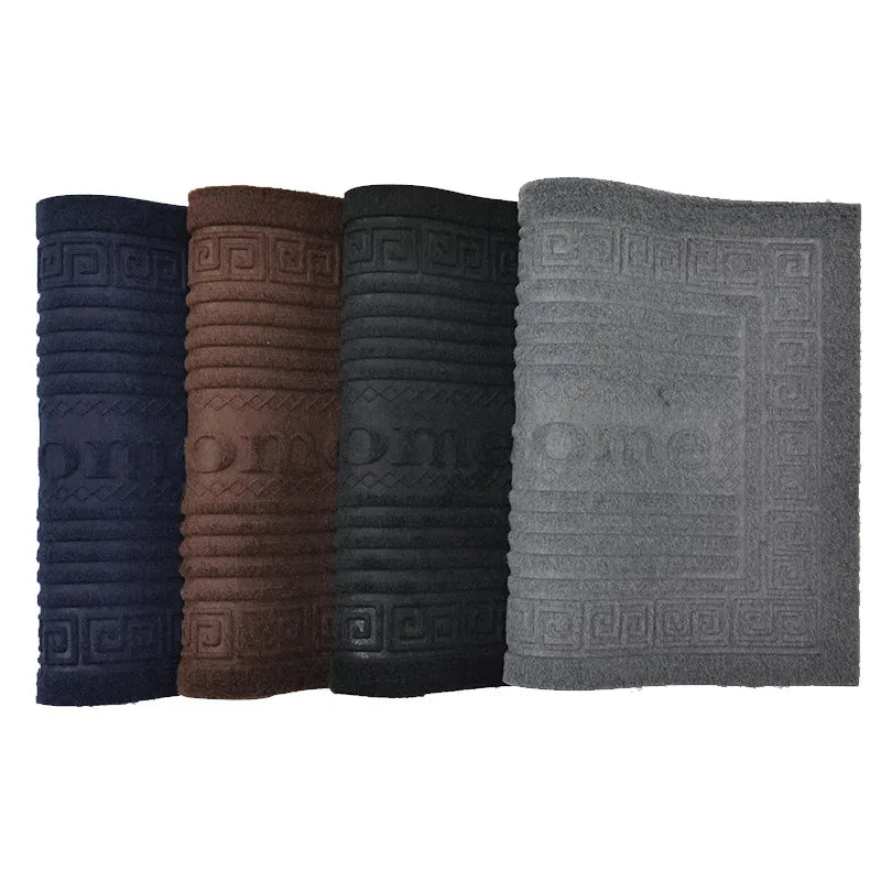 Dust-Proof Entrance Welcome Mat Comfortable Non-Slip Door Rug High-Traffic Shoe Scraper Autumn Winter Home Decor