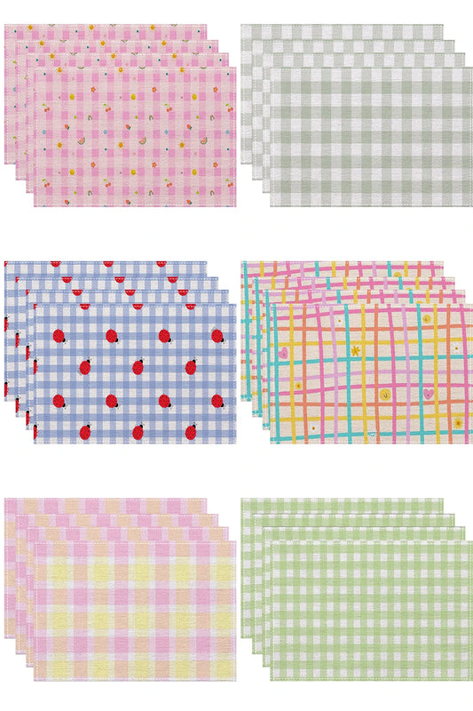 Checkerboard Heat Resistant Placemat