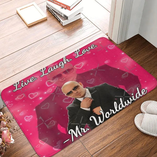 VIKAMA Mr Worldwide Entryway Non-Slip Doormat