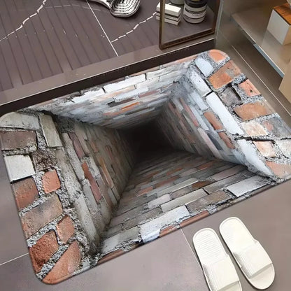 VIKAMA 3D Illusion Deep Pit Welcome Mat
