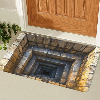 3D Optical Illusion Abyss Carpet Non-Slip Washable Door Mat Bathroom Bedroom Camping Yoga Floor Rug