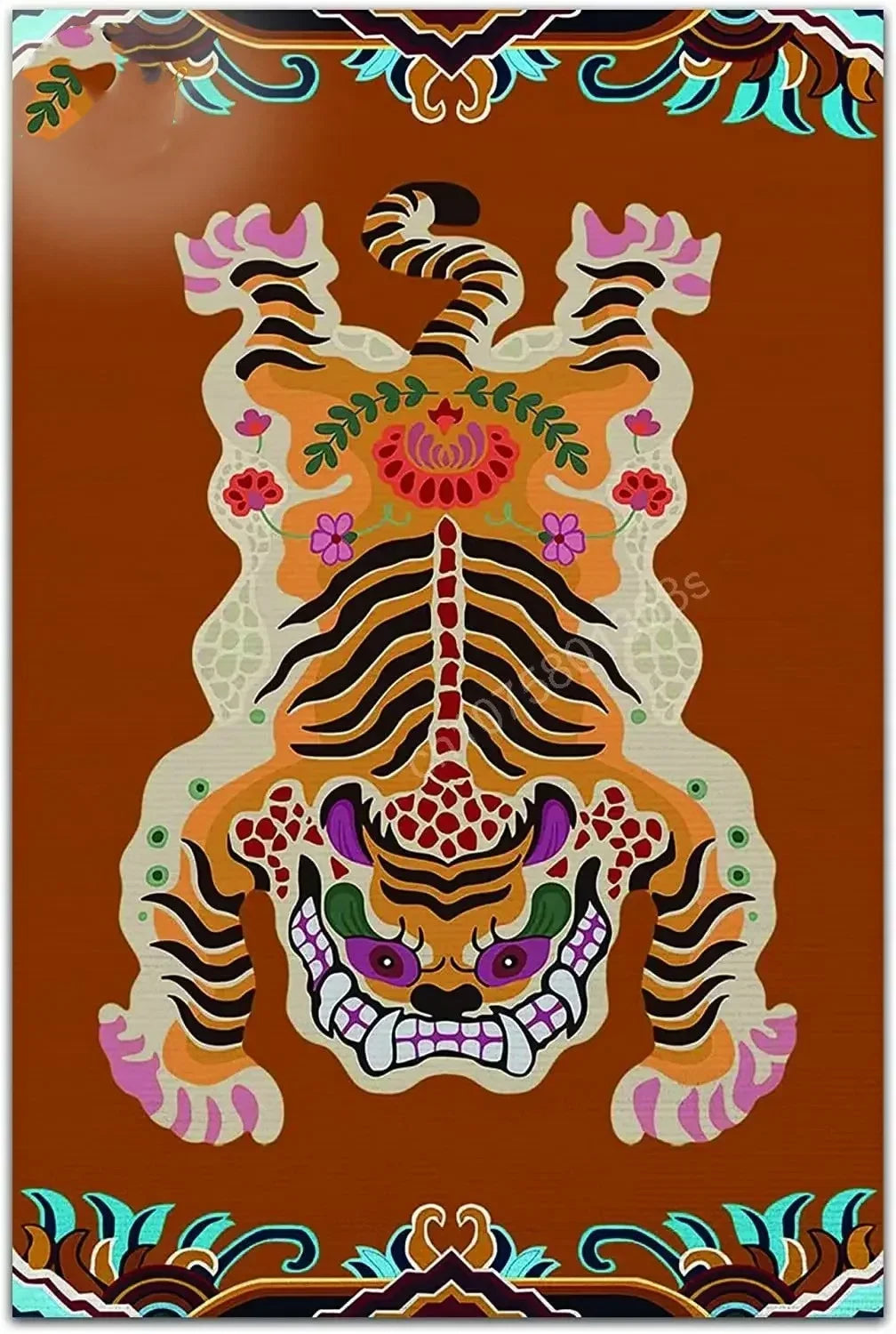 Bohemian Tiger Floral Rug