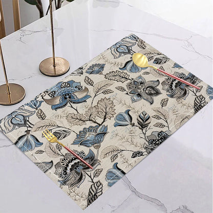 Floral Linen Heat Insulation Placemats