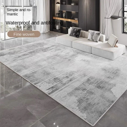 VIKAMA Crystal Velvet Large Area Carpet Minimalist Grey Living Room Bedroom Soft Balcony Floor Mat