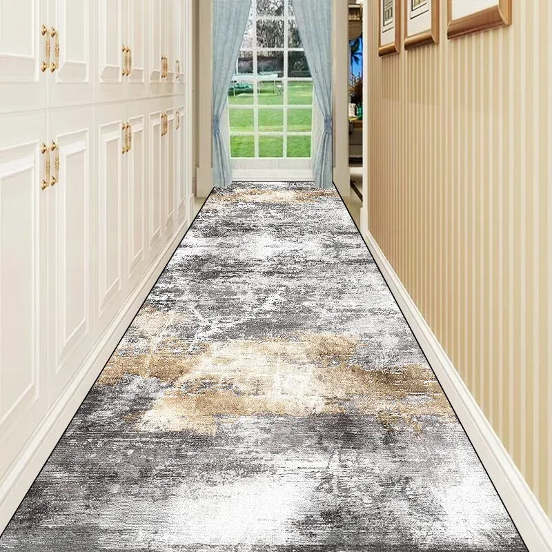 Nordic Abstract Long Corridor Runner Rug