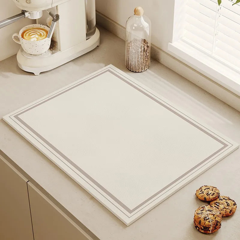 Minimalist Diatomite Dish Drying Mat