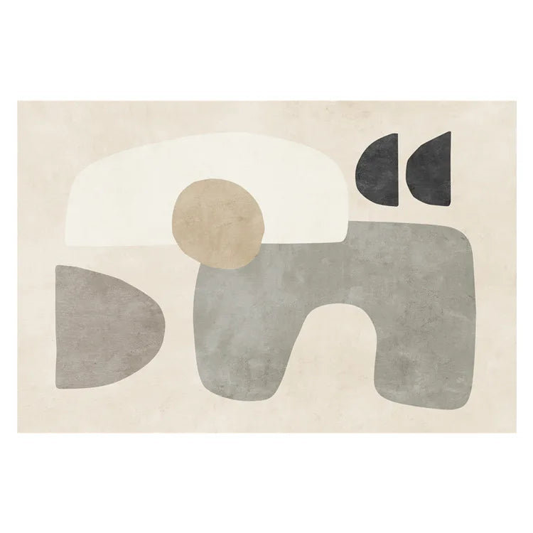 Japanese Minimalist Plush Non-Slip Area Rug