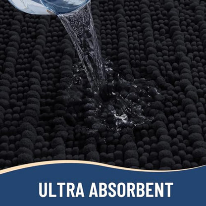 Olanly Chenille Soft Non-Slip Bath Rug