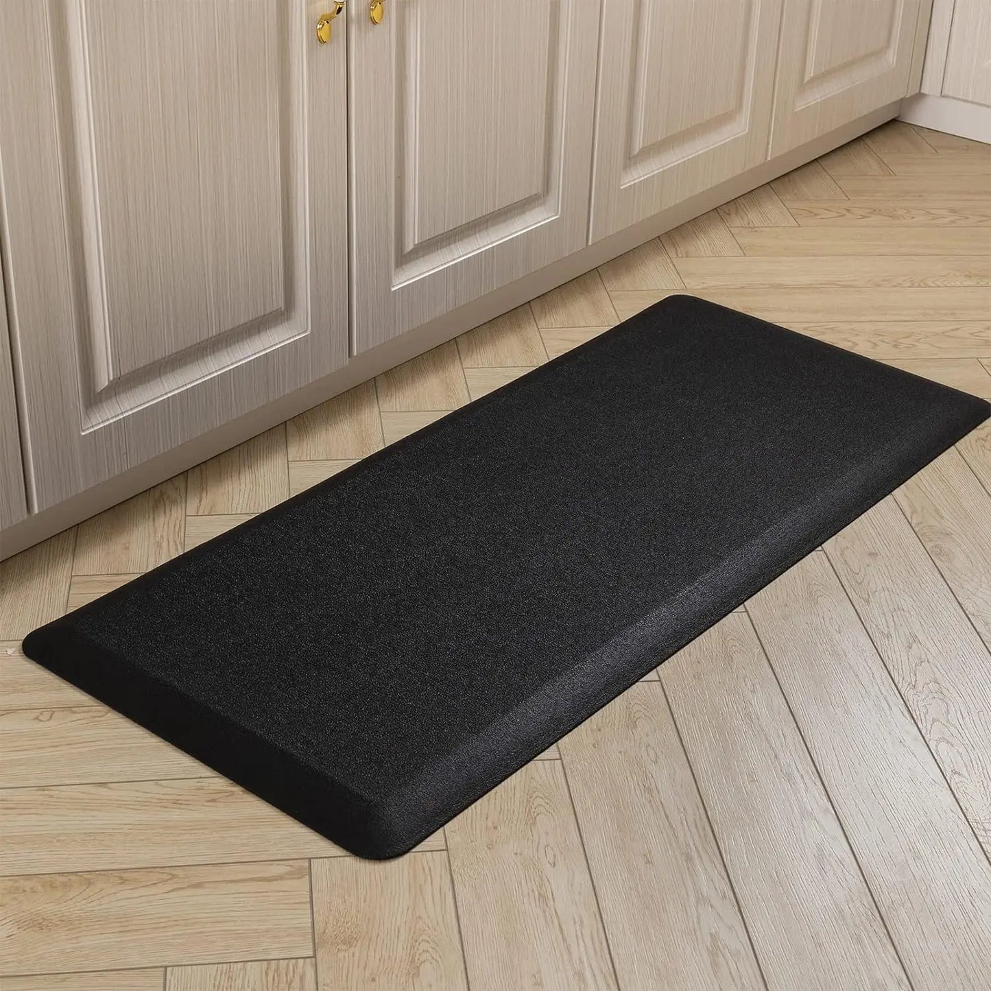 Anti-Fatigue Floor Mat 20mm Thick Cushioned Kitchen Comfort Mat Waterproof Non-Slip Standing Desk PVC Ergonomic Foam Rug